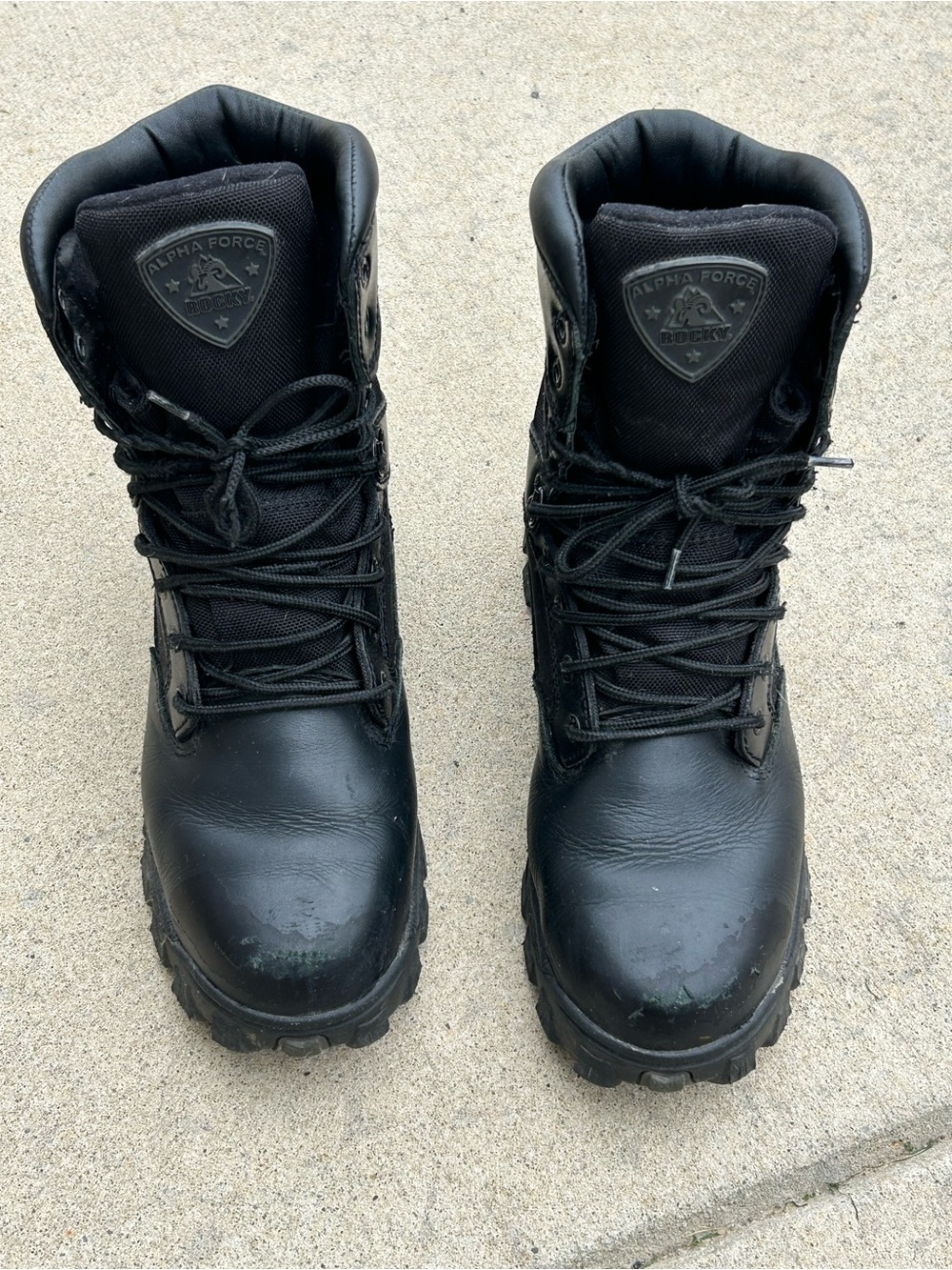 Black Tactical Boots Rocky Alpha Force